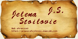 Jelena Stoilović vizit kartica